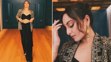 Sonakshi Sinha’s Dhoti Skirt With a Crop Top and Jacket Is a Fun Festive Must Have (View Pics)